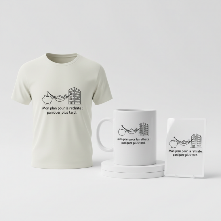 Mon plan pour la retraite : paniquer plus tard. – My retirement plan: panic later.