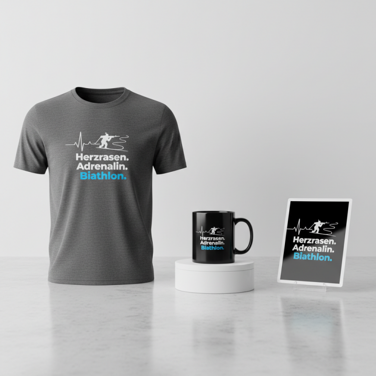 Herzrasen. Adrenalin. Biathlon. – Heart-pounding. Adrenaline. Biathlon.