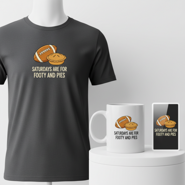 SATURDAYS ARE FOR FOOTY AND PIES