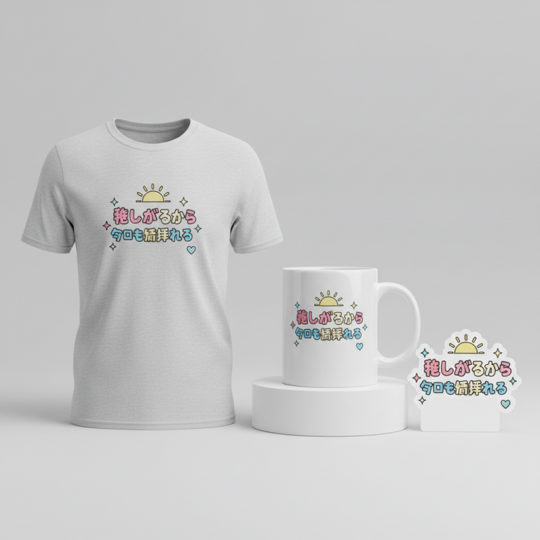 推しがいるから今日も頑張れる – Because my Oshi exists, I can do my best today.