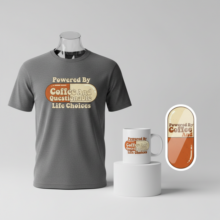 Powered By Coffee And Questionable Life Choices