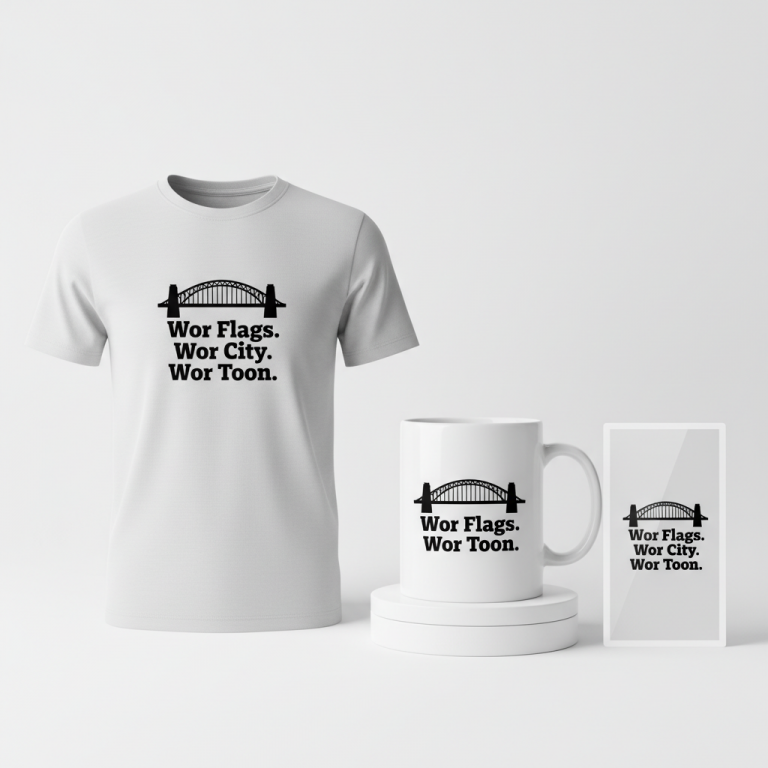 Wor Flags. Wor City. Wor Toon. – Our Flags. Our City. Our Town.