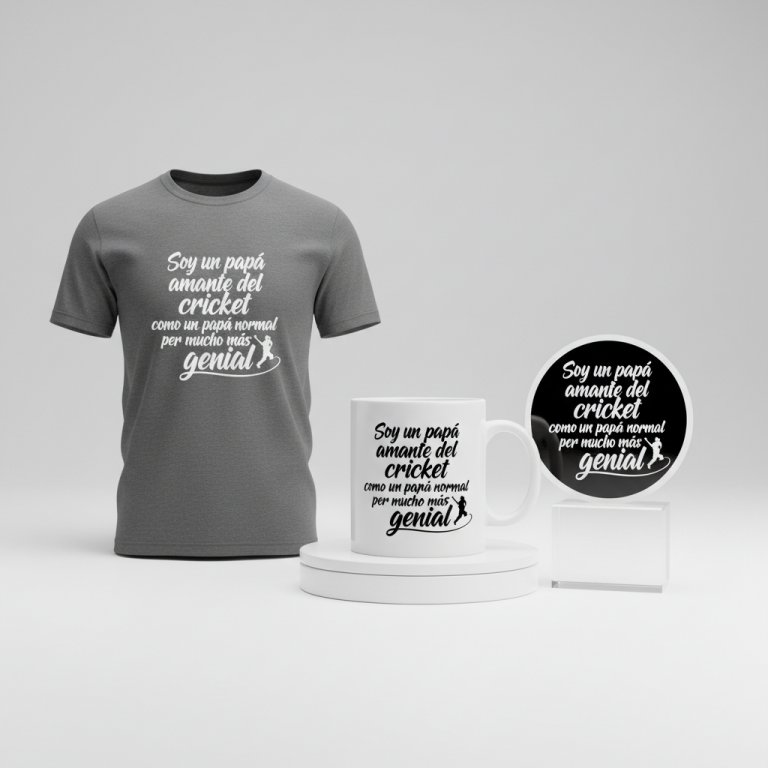 Soy un papá amante del cricket como un papá normal pero mucho más genial – I’m a cricket loving dad just like a normal dad but much cooler
