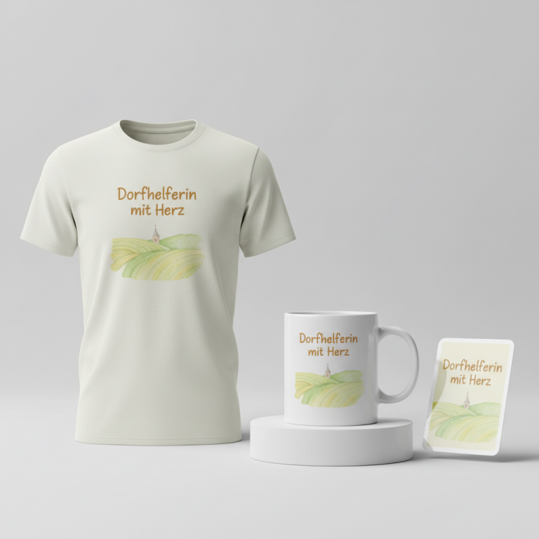 Dorfhelferin mit Herz – Village helper with heart