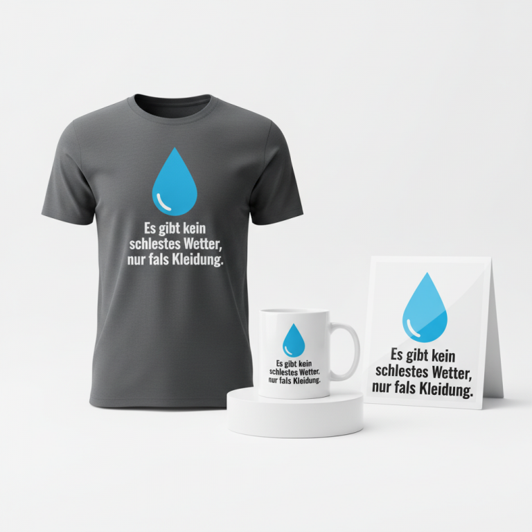 Es gibt kein schlechtes Wetter, nur falsche Kleidung. – There is no bad weather, only the wrong clothing.